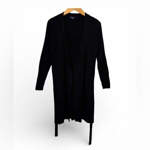 Reitmans Black Open-Front Cardigan Large